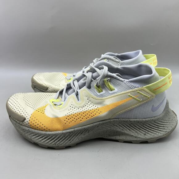 Nike Pegasus Trail 2 Running Shoes Women Size 6.5 Gray Yellow Comfort Sneakers - Picture 3 of 8